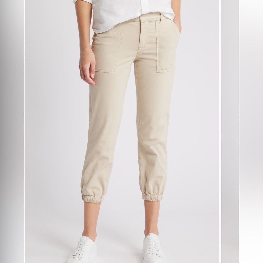 Frank & Eileen Foxrock The Italian Stretch Cotton Utility Joggers - 2 - Picture 2 of 11